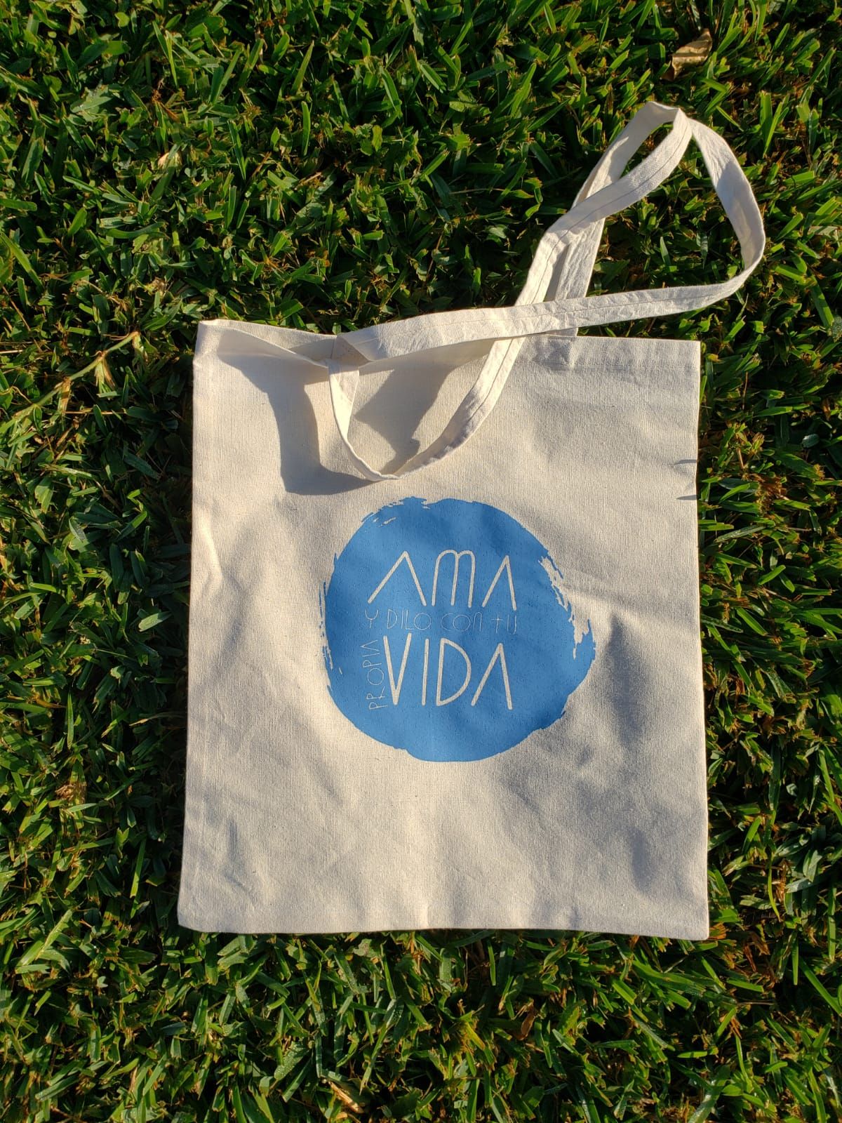 Bolsa de tela con logotipo estampado a una tinta